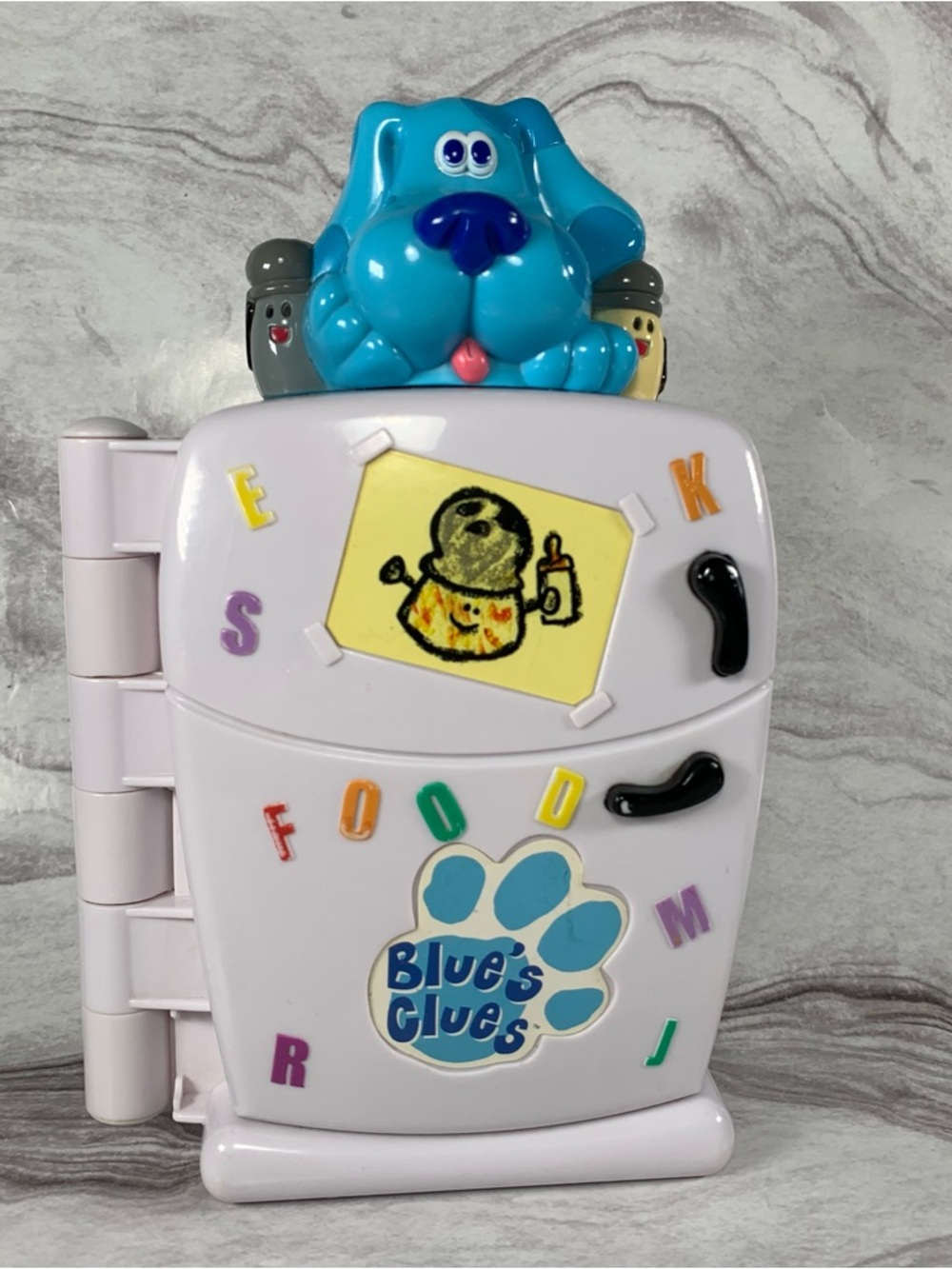 Blue's Clues Vintage 1999 TYCO Preschool Interactive Talking Fridge Toy
